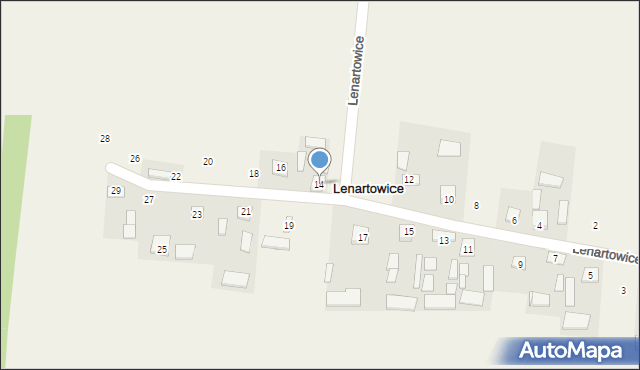 Lenartowice, Lenartowice, 14, mapa Lenartowice