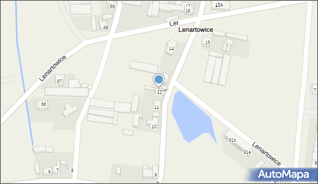 Lenartowice, Lenartowice, 12, mapa Lenartowice