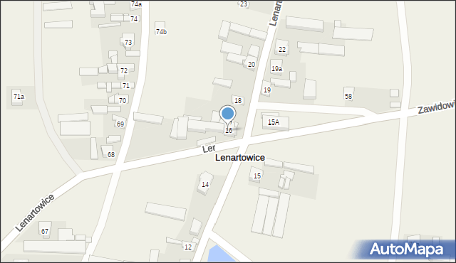 Lenartowice, Lenartowice, 16, mapa Lenartowice