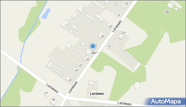 Leniewo, Leniewo, 26a, mapa Leniewo