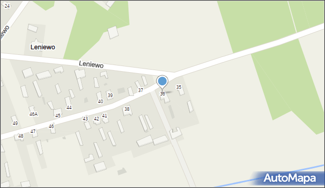 Leniewo, Leniewo, 36, mapa Leniewo