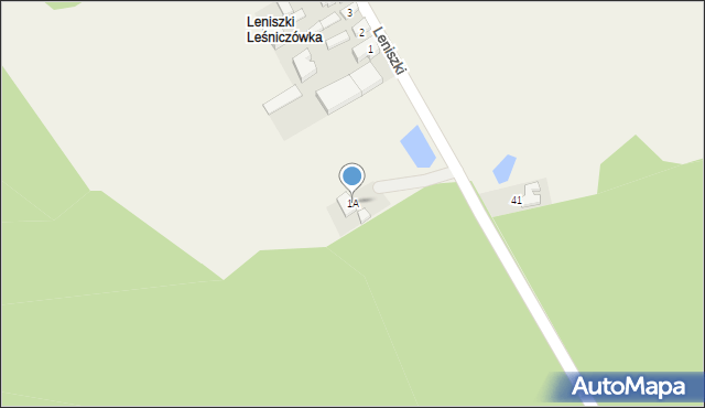 Leniszki, Leniszki, 1A, mapa Leniszki