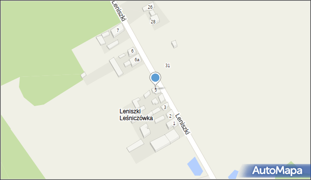 Leniszki, Leniszki, 5, mapa Leniszki