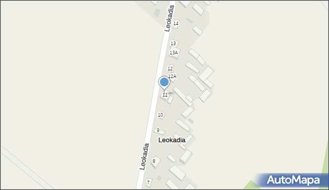 Leokadia, Leokadia, 11, mapa Leokadia