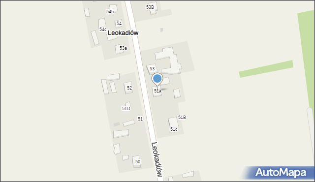 Leokadiów, Leokadiów, 51a, mapa Leokadiów