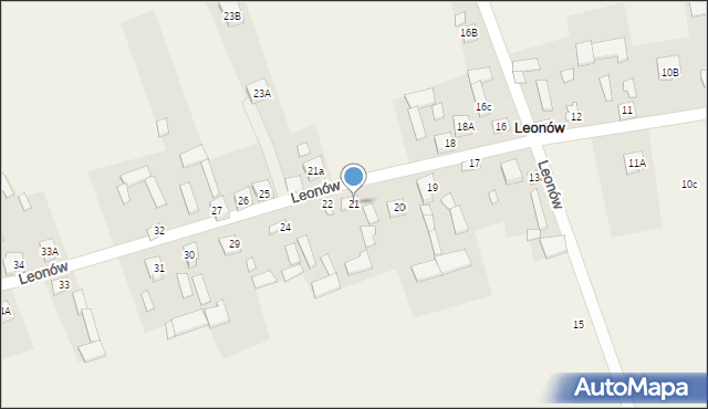 Leonów, Leonów, 21, mapa Leonów