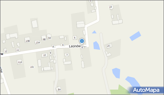 Leonów, Leonów, 4, mapa Leonów