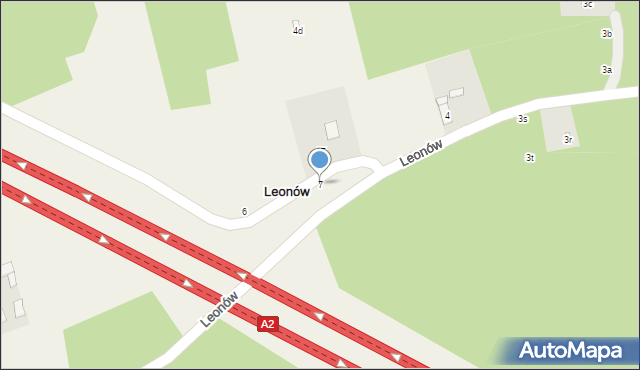 Leonów, Leonów, 7, mapa Leonów