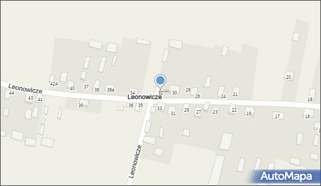 Leonowicze, Leonowicze, 32, mapa Leonowicze