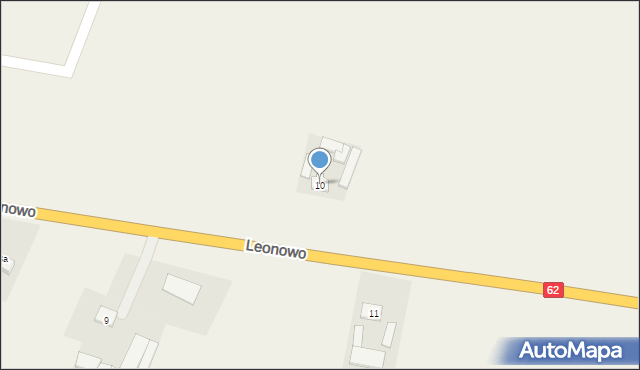 Leonowo, Leonowo, 10, mapa Leonowo