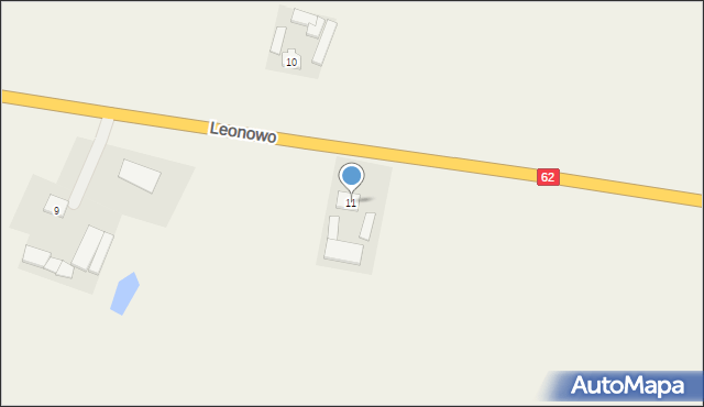 Leonowo, Leonowo, 11, mapa Leonowo