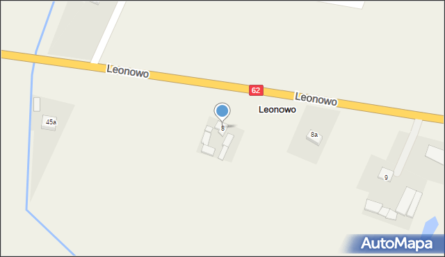 Leonowo, Leonowo, 8, mapa Leonowo