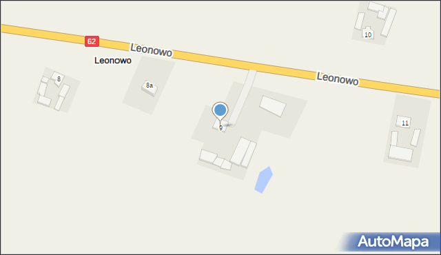 Leonowo, Leonowo, 9, mapa Leonowo