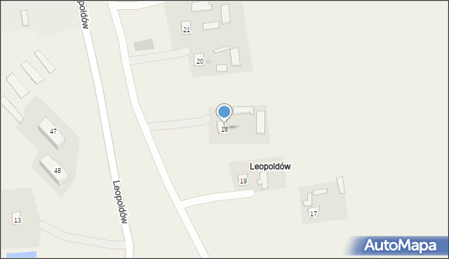 Leopoldów, Leopoldów, 18, mapa Leopoldów