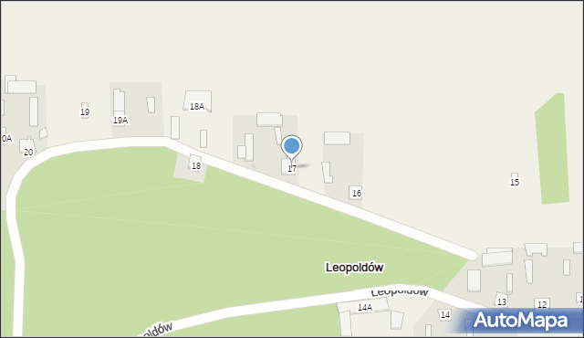 Leopoldów, Leopoldów, 17, mapa Leopoldów