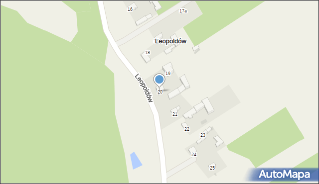 Leopoldów, Leopoldów, 20, mapa Leopoldów