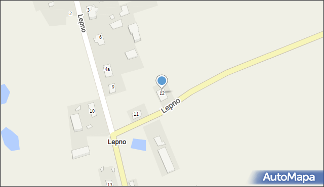 Lepno, Lepno, 12, mapa Lepno