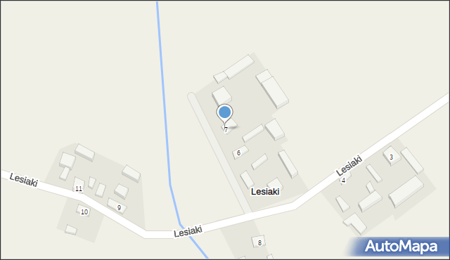 Lesiaki, Lesiaki, 7, mapa Lesiaki