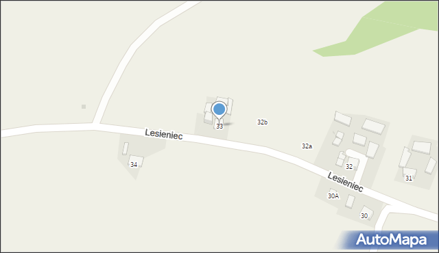 Lesieniec, Lesieniec, 33, mapa Lesieniec