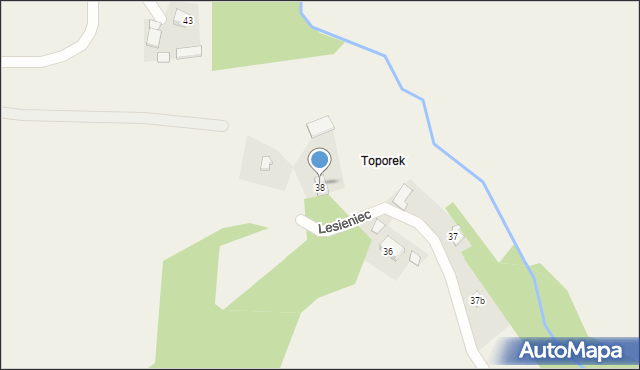 Lesieniec, Lesieniec, 38, mapa Lesieniec