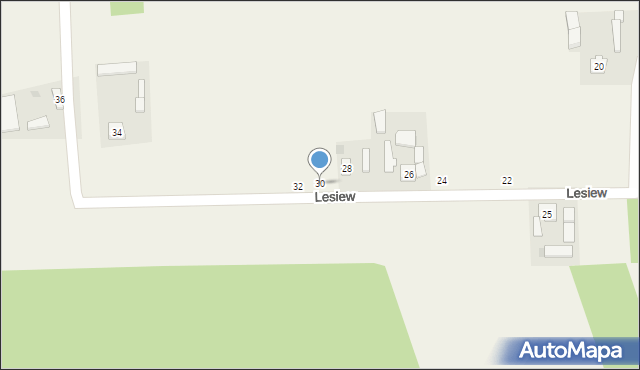 Lesiew, Lesiew, 30, mapa Lesiew