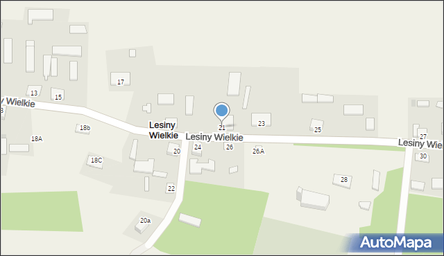 Lesiny Wielkie, Lesiny Wielkie, 21, mapa Lesiny Wielkie