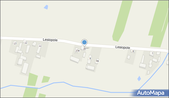 Lesiopole, Lesiopole, 10, mapa Lesiopole