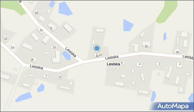 Lesiska, Lesiska, 34, mapa Lesiska