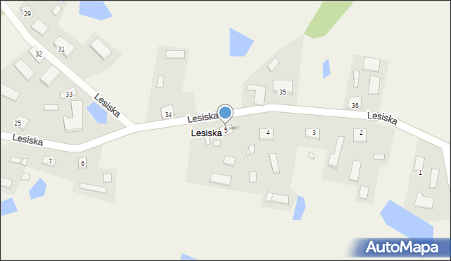 Lesiska, Lesiska, 5, mapa Lesiska