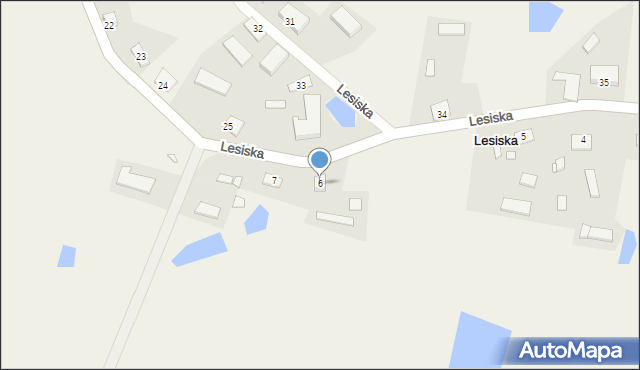 Lesiska, Lesiska, 6, mapa Lesiska