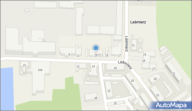 Leśmierz, Leśmierz, 13, mapa Leśmierz