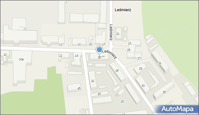 Leśmierz, Leśmierz, 16, mapa Leśmierz