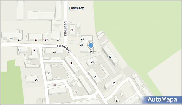 Leśmierz, Leśmierz, 27, mapa Leśmierz