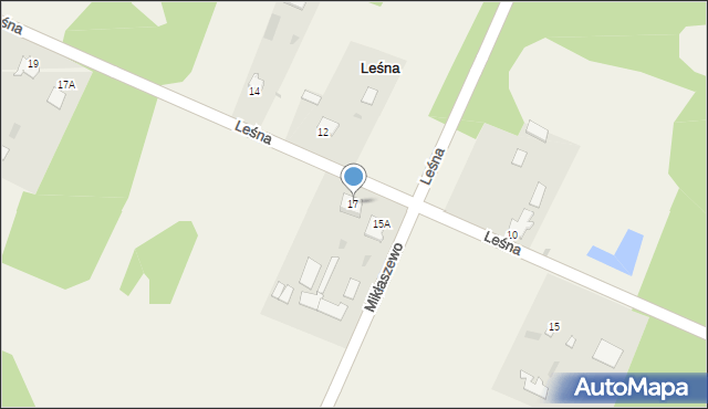 Leśna, Leśna, 17, mapa Leśna