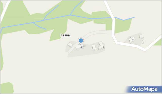 Leśna, Leśna, 4, mapa Leśna