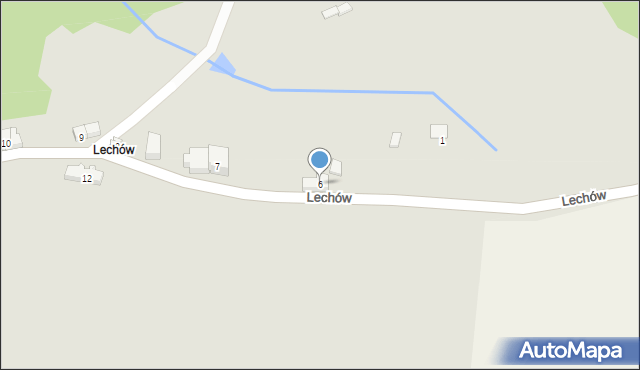 Leśna, Lechów, 6, mapa Leśna