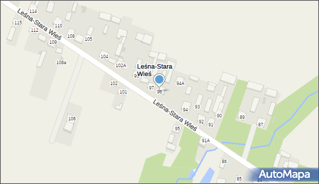 Leśna-Stara Wieś, Leśna-Stara Wieś, 96, mapa Leśna-Stara Wieś