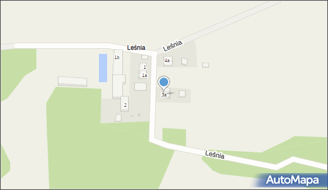Leśnia, Leśnia, 3a, mapa Leśnia
