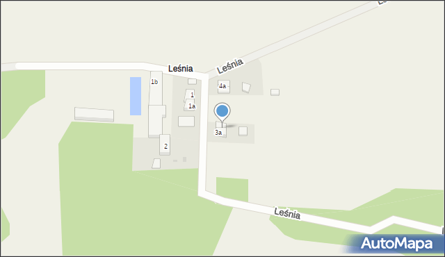 Leśnia, Leśnia, 3b, mapa Leśnia