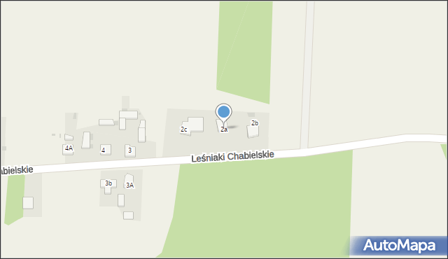 Leśniaki Chabielskie, Leśniaki Chabielskie, 2a, mapa Leśniaki Chabielskie