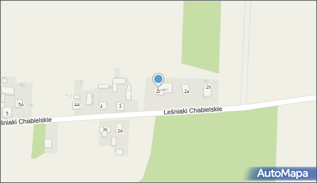 Leśniaki Chabielskie, Leśniaki Chabielskie, 2c, mapa Leśniaki Chabielskie