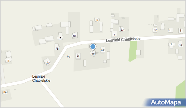 Leśniaki Chabielskie, Leśniaki Chabielskie, 6d, mapa Leśniaki Chabielskie