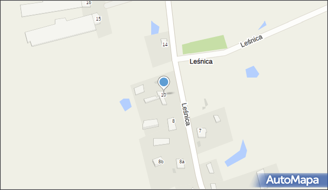 Leśnica, Leśnica, 10, mapa Leśnica