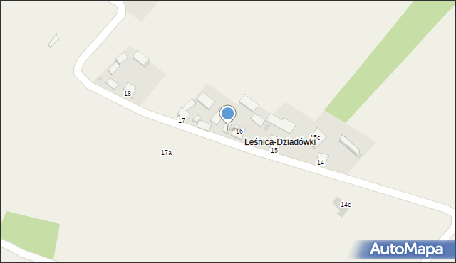 Leśnica, Leśnica, 16a, mapa Leśnica