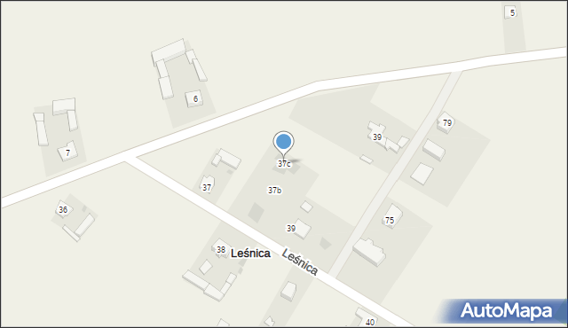 Leśnica, Leśnica, 37c, mapa Leśnica