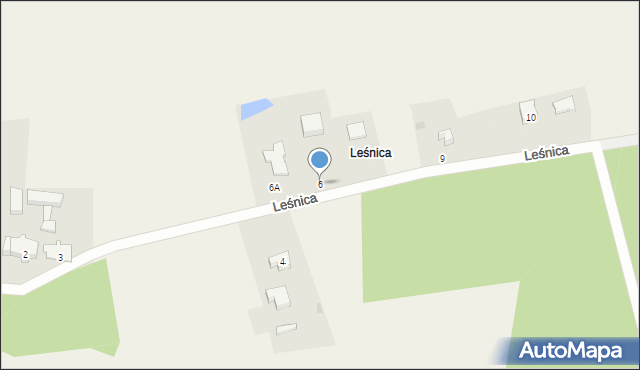 Leśnica, Leśnica, 6, mapa Leśnica