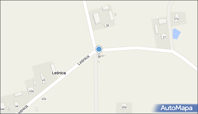 Leśnica, Leśnica, 39, mapa Leśnica