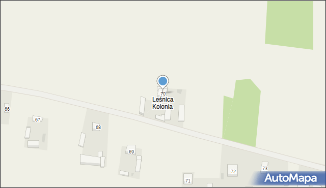 Leśnica, Leśnica, 70, mapa Leśnica