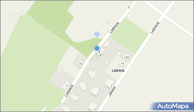 Leśnice, Leśnice, 8/1, mapa Leśnice