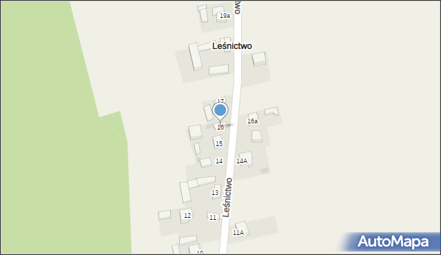 Leśnictwo, Leśnictwo, 16, mapa Leśnictwo